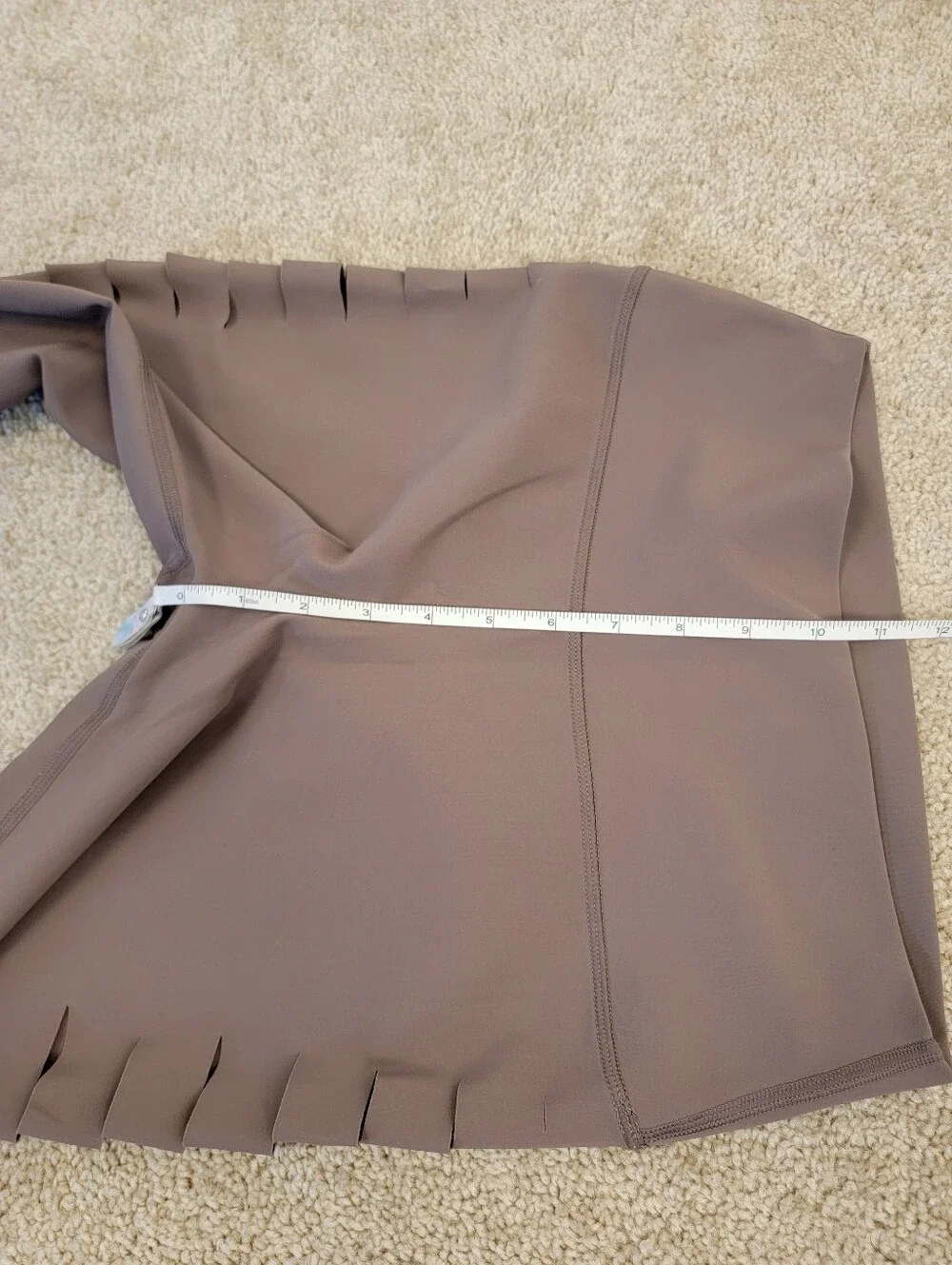 Alo Yoga Side Slice Cutout Leggings High Waisted Taupe Mauve Brown Medium M